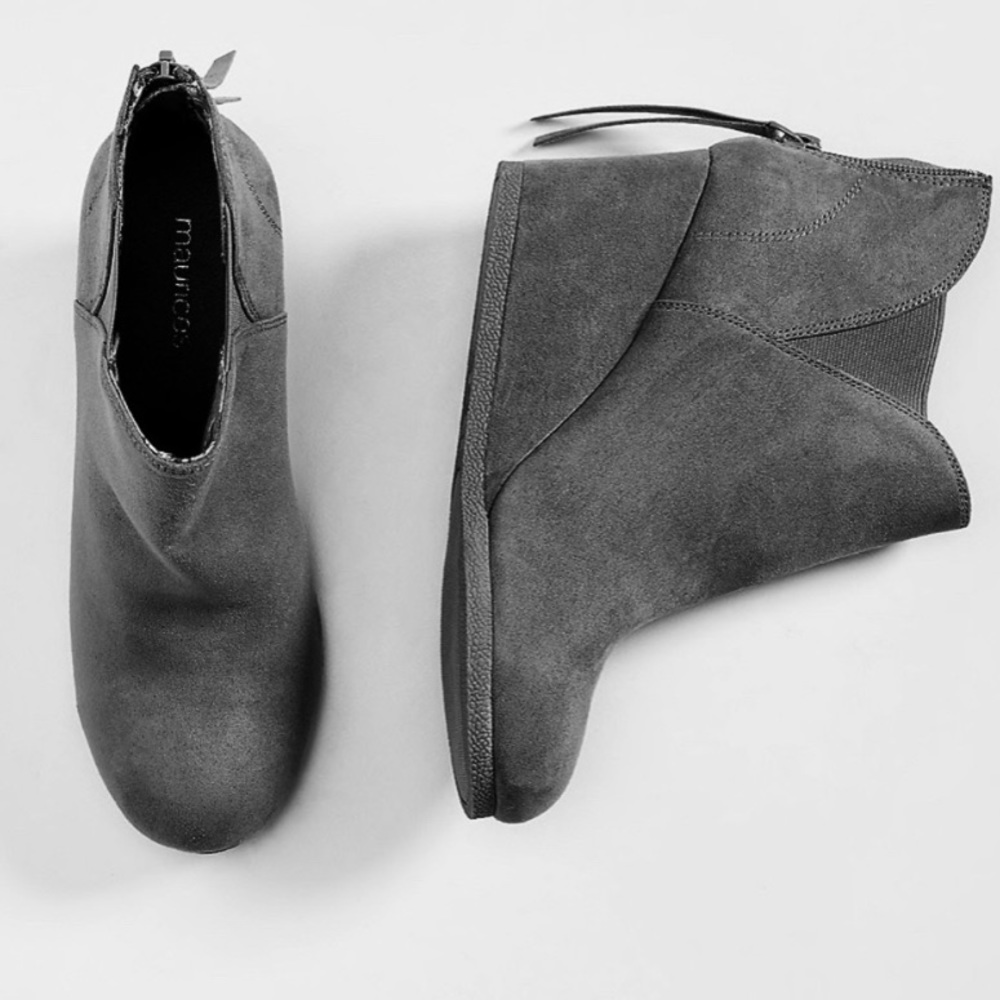 ✨✨✨✨MAJOR ISO WEDGE BOOTIES BLACK OR GRAY SIZE 7, 7.5 or 8✨✨✨✨✨